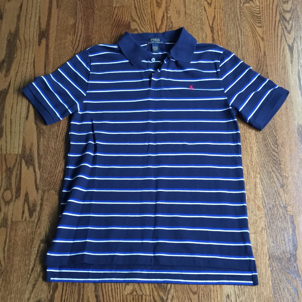 Striped polo shirt